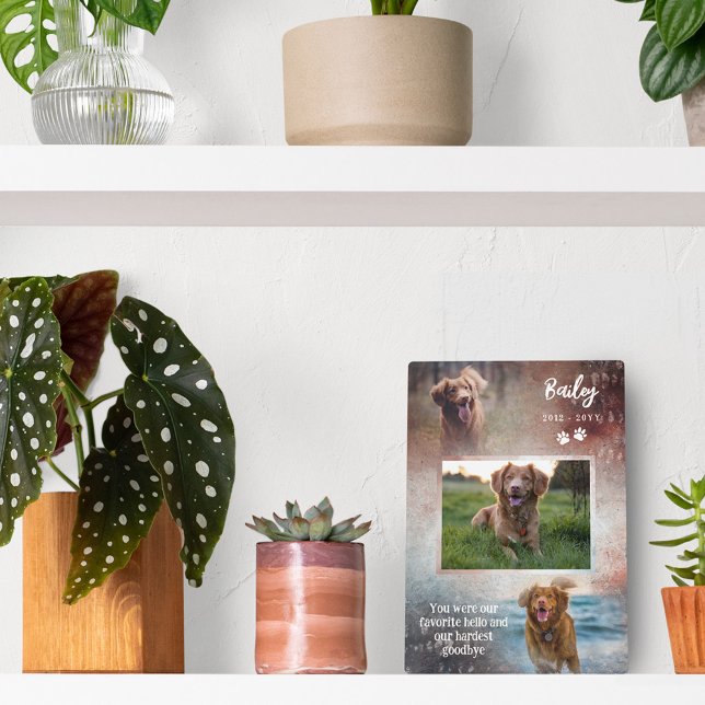 Plaque de photo préférée Rust & Navy Paws pour chi (Créateur téléchargé)