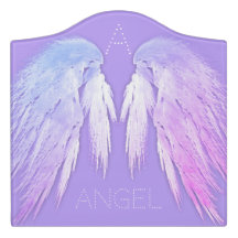 ANGEL WINGS Fairy Purple Nom personnalisé Monogram