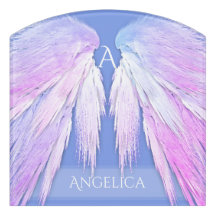 ANGEL WINGS rose doux bleu Dreamy Monogramme