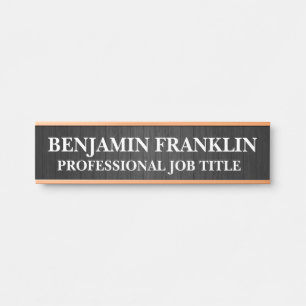 Plaque de porte de bureau moderne professionnelle