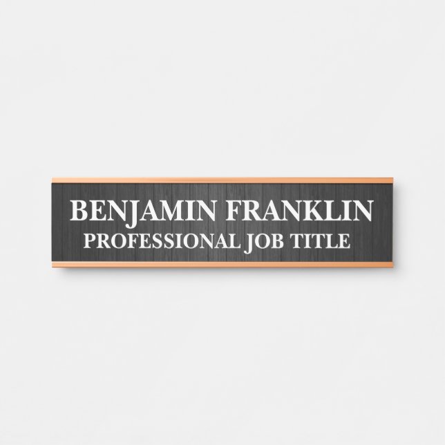 Plaque de porte de bureau moderne professionnelle (Devant)