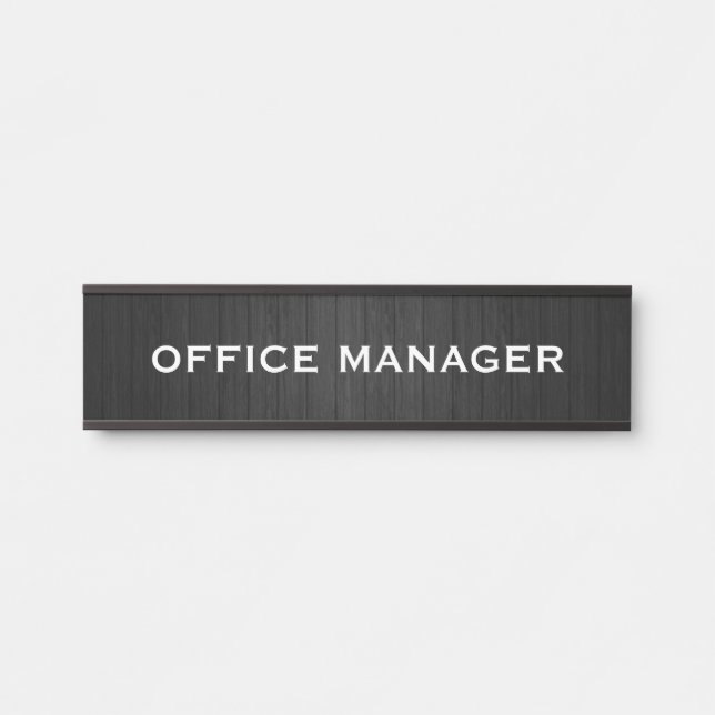 Plaque de porte de bureau moderne professionnelle  (Devant)