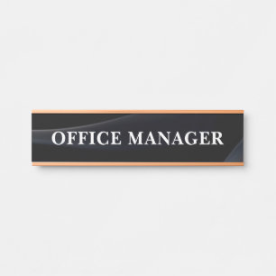 Plaque de porte de bureau moderne professionnelle