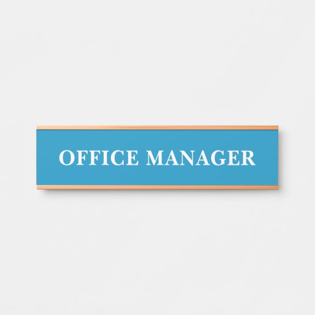 Plaque de porte de bureau moderne professionnelle (Devant)