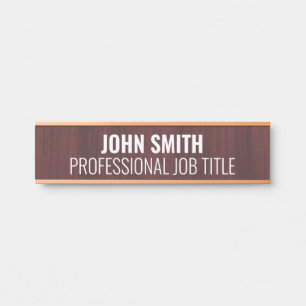 Plaque de porte de bureau moderne professionnelle