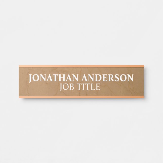 Plaque de porte de bureau moderne professionnelle (Devant)