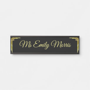 Plaque de porte de bureau personnalisée
