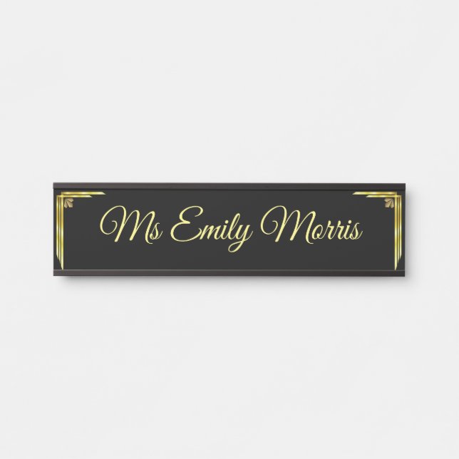 Plaque de porte de bureau personnalisée (Devant)