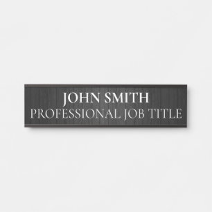 Plaque de porte de bureau professionnel moderne