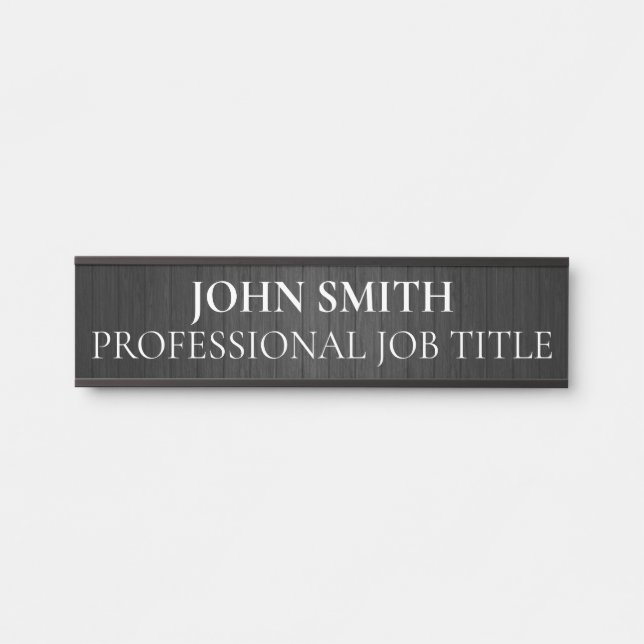 Plaque de porte de bureau professionnel moderne (Devant)