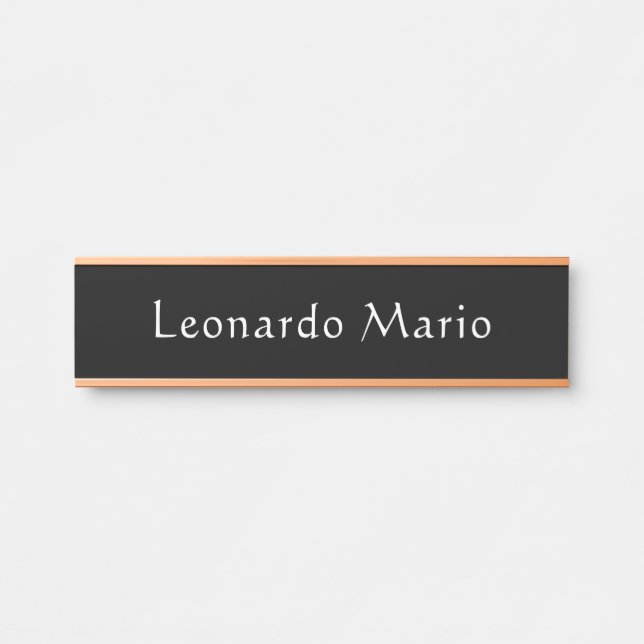 Plaque de porte de nom de bureau professionnel  (Devant)