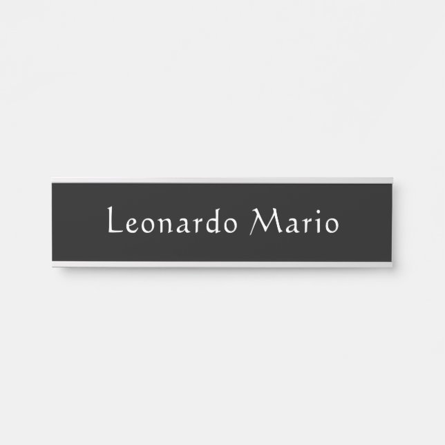 Plaque de porte de nom de bureau professionnel  (Devant)