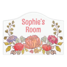 Enseigne de chambre personnalisée nom