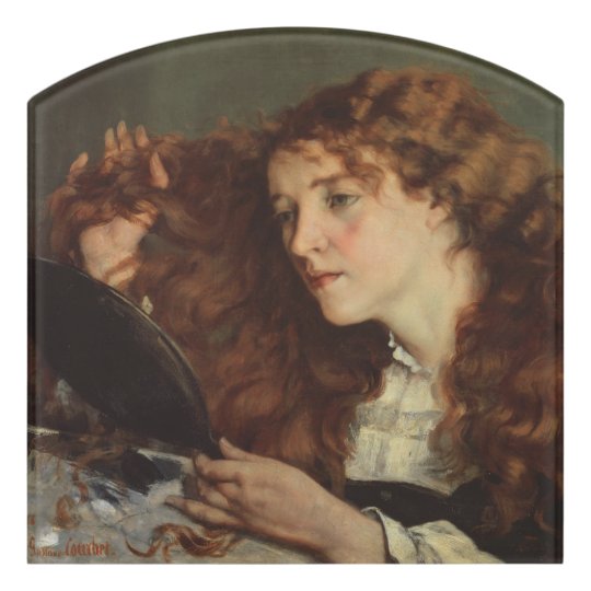 Plaque De Porte Jo La Belle Irlandaise Par Gustave Courbet Zazzle Fr