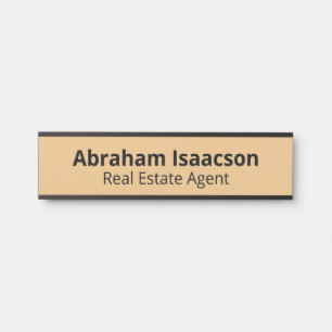 Plaque de porte moderne pour bureau professionnel
