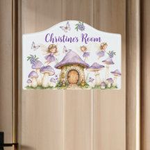 Nom personnalisé Magie Fées Purple Garden