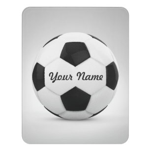 Plaque De Porte Nom personnalisé par ballon de football de