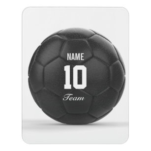 Plaque De Porte Texte personnalisé par ballon de football moderne