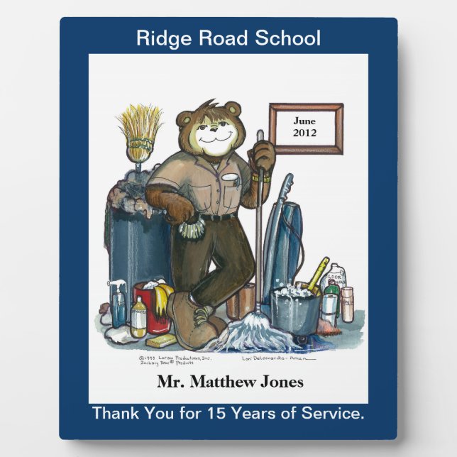 Plaque de reconnaissance ou de récompense du gardi (Devant)