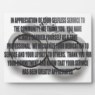 PLAQUE DE RETRAITE DES OFFICIERS