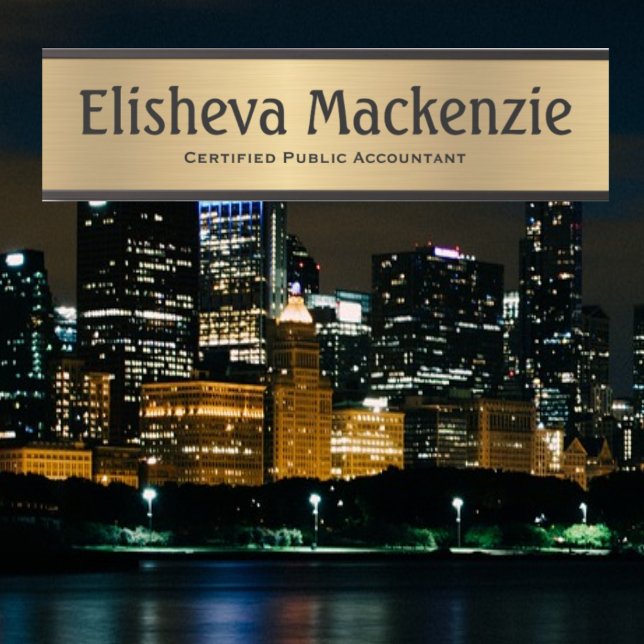 Plaque de signalisation de la porte de bureau Gold (Créateur téléchargé)