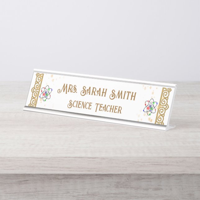 Plaque de signalisation personnalisée pour bureau  (Devant)