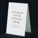 Plaque De Table 4" x 6" Plastique<br><div class="desc">Personnalisez votre design dans Templett. Une fois que vous avez terminé l'édition,  téléchargez votre fichier au format JPG (n'oubliez pas d'activer l'option fond perdu). Téléversez votre design ici en cliquant sur le bouton bleu "Personnaliser".</div>