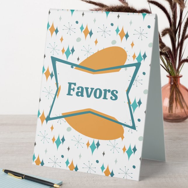 Plaque De Table 50e anniversaire fête Retro Mid Century N'importe  (En SItu (Tableau))