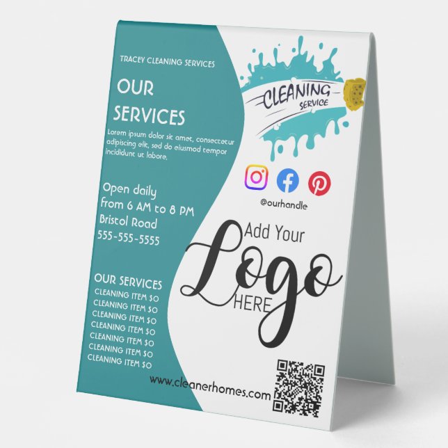 Plaque De Table affiche de nettoyage STUDIO affiche prospectus Ped (Recto)