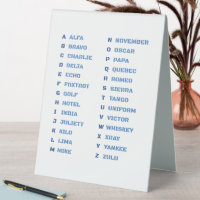 Alphabet phonétique A-Z de l'OTAN Communication mi