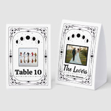 Amoureux de photo personnalisée Mariée Marié Tarot