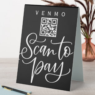 Plaque De Table Analyser le code QR Signer barre de Mariage Valet