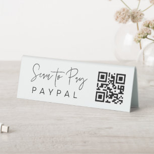 Plaque De Table Analyser pour payer le code QR Mobile Checkout Con