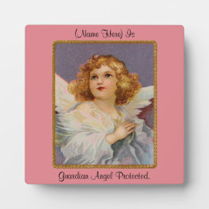 Plaque de table Angel de prière avec de l'Easel