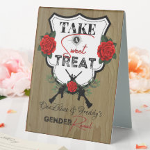 Armes à feu ou Roses Baby shower de révélation de 