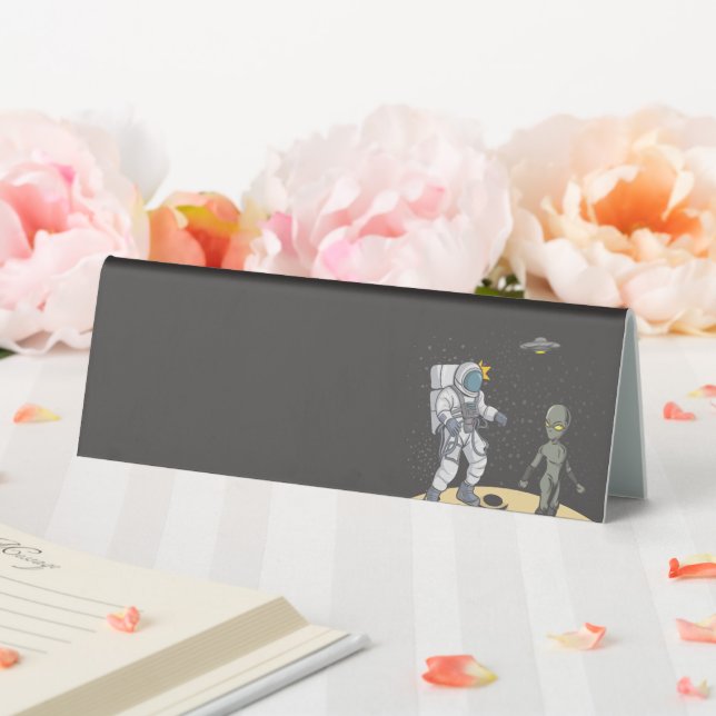 Plaque De Table Astronaute et alien (In SItu (Mariage))