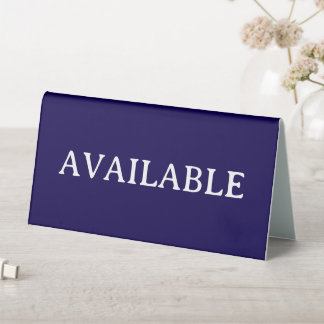 Plaque De Table AVAILABLE | Plastic 6" X 3" Table Tent Sign