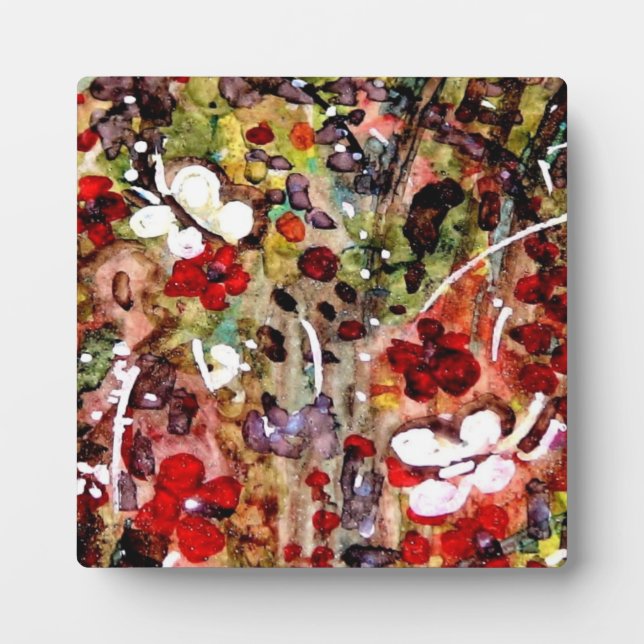 Plaque de table avec chevalet Original unique Flor (Devant)