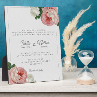 Plaque de table avec Easel