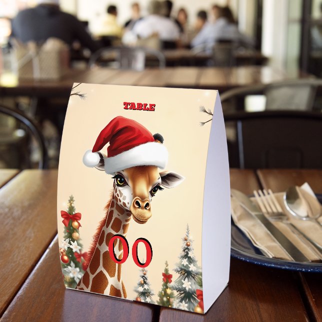 Plaque De Table Baby Giraffe Christmas Table Sign – Cute Holiday  (Insitu (restaurant))