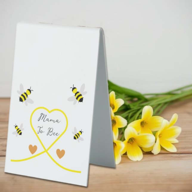 Plaque De Table Baby shower d'abeilles (Créateur téléchargé)