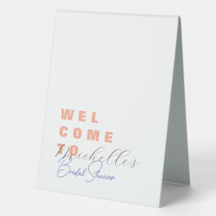 Plaque De Table Baby Shower Minimaliste et Mignon