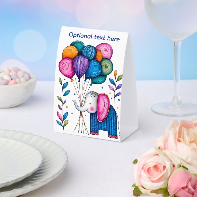 PLAQUE DE TABLE BALLETTES D'ÉLÉPHANT FANTAISISTE (Insitu (mariage))