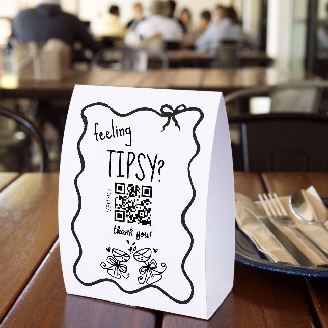 Plaque De Table Barman virtuel pour les pourboires ivres (Insitu (restaurant))