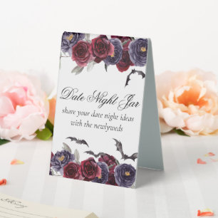 Plaque De Table Belle déplaisante   Gare de Sanitize Floral Gothiq