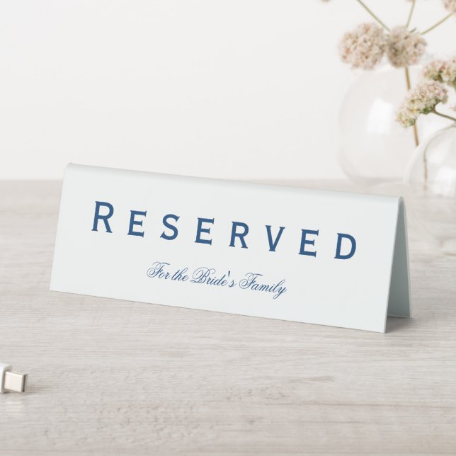 Plaque De Table Blue and White Wedding (En SItu (Tableau))