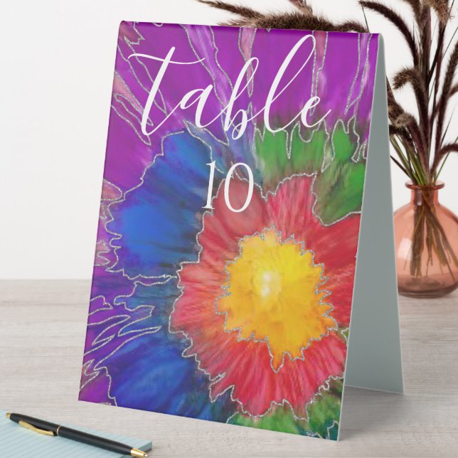 Plaque De Table BM Bat Bar Mitzvah Table Tente Panneau Encres colo (En SItu (Tableau))