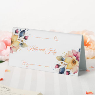 Plaque De Table Boho Floral pêche