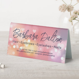 Plaque De Table Bokeh rose