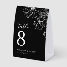 Botanique Noir Minimaliste Noir et Blanc